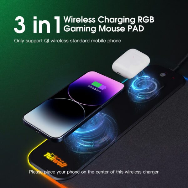 3-in-1 Magnetic Wireless Charger Mouse Pad